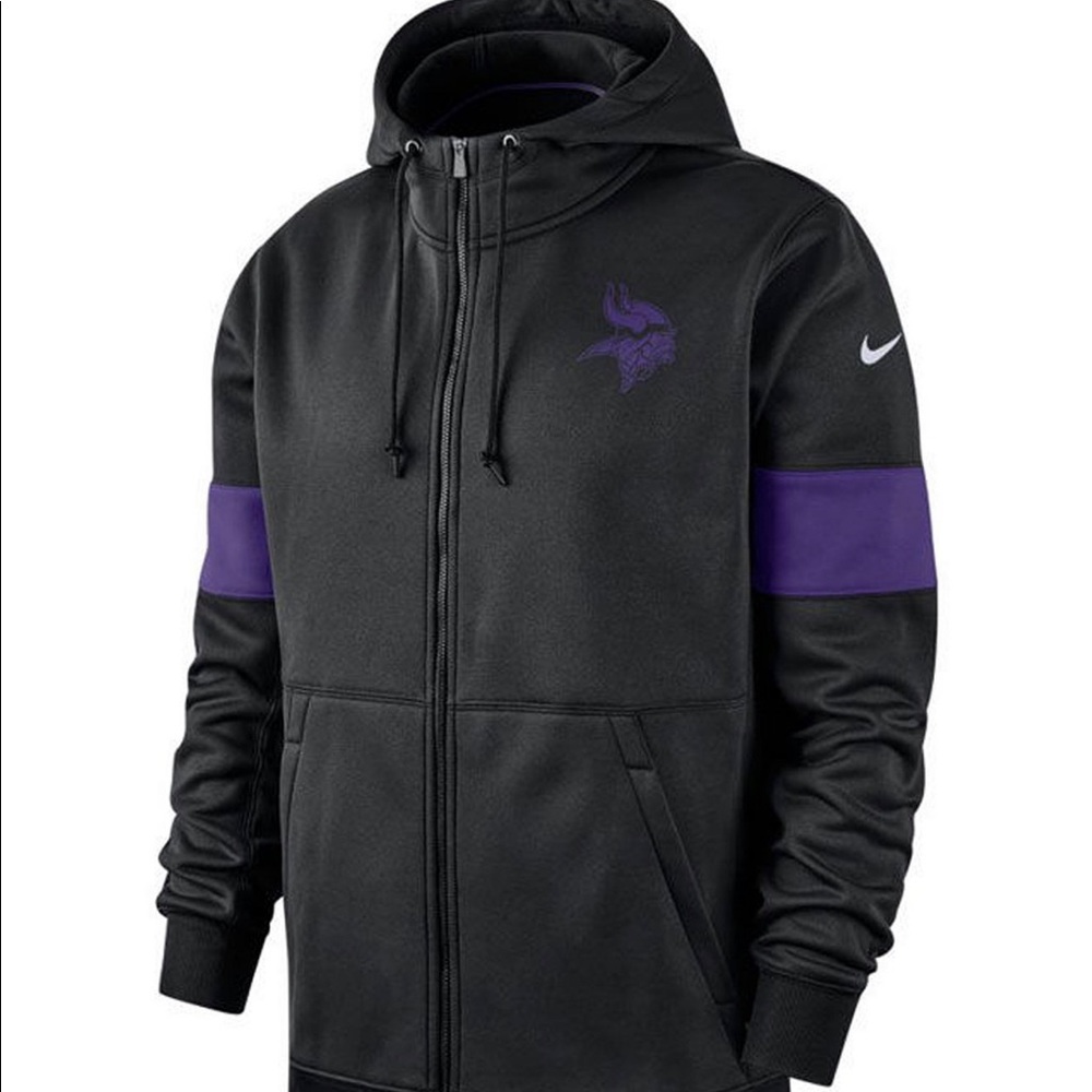 COPY - Minnesota Vikings men sideline full zip ho…